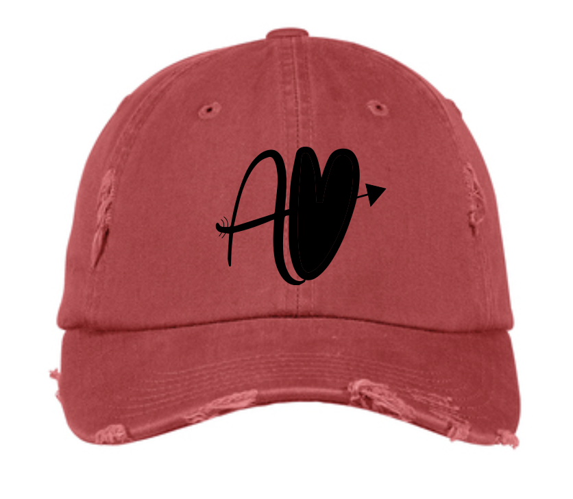 AV Embroiered Distrested Dad Hat