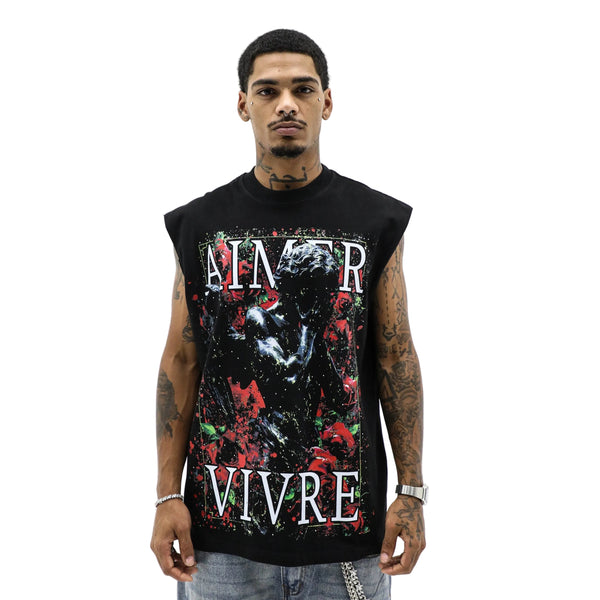 Aimer Vivre "Eros & Roses" Rhinestone Tee