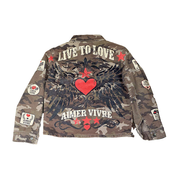 Love to Live Camo Light Jacket