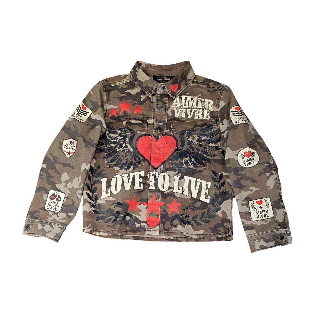 Love to Live Camo Light Jacket
