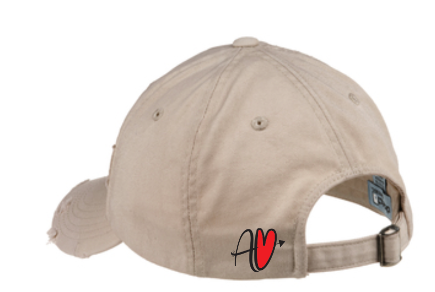 Aimer Vivre Embroiered Distrested Dad Hat