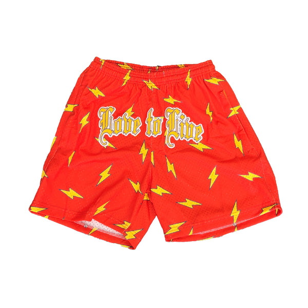 Love to Live Av Lightning Mesh Shorts