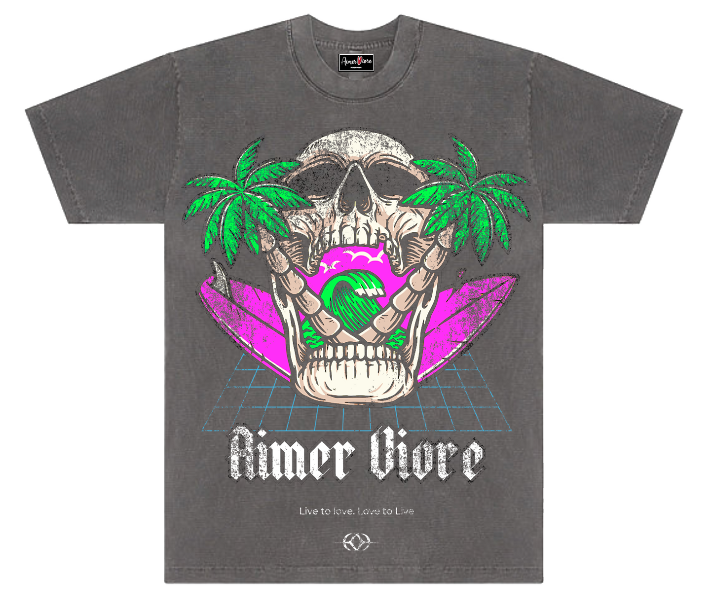 Skull & Palm Trees Tee