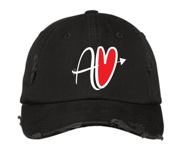 AV Embroiered Distrested Dad Hat