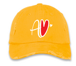 AV Embroiered Distrested Dad Hat