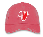 AV Embroiered Distrested Dad Hat