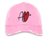 AV Embroiered Distrested Dad Hat