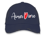 Aimer Vivre Embroiered Distrested Dad Hat