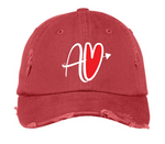AV Embroiered Distrested Dad Hat
